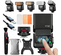 Godox iT32 TTL Camera Flash with X5L Trigger for LEICA, 2.4G HSS 1/8000s, Auto/Manual/Multi Modes, Built-in Battery, Touchscreen