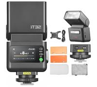 Godox iT32 TTL Camera Flash with X5N Wireless Flash Trigger, 2.4GHz HSS 1/8000s GN18, LCD Touchscreen, LED Modeling Light Compatible with Nikon Cameras