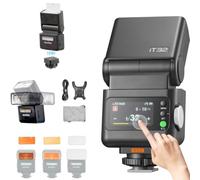 GODOX iT32 TTL Camera Flash with X5S Trigger & Diffuser for Sony, Magnetic Hot Shoe & Trigger in One, Rotating Flash Head, Colorful Touch Screen, Built-in Reflector for Sony a7IV a6700 a6400 ZV-E10