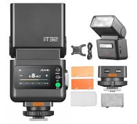 Godox iT32 TTL Camera Flash with X5S Wireless Flash Trigger, 2.4GHz HSS 1/8000s GN18, LCD Touchscreen, LED Modeling Light Compatible with Sony Cameras