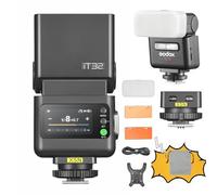 Godox iT32 TTL Camera Flash & X5 N Wireless Flash Trigger 2.4GHz HSS 1/8000s GN18 with Magnetic Diffuser for Nikon Cameras