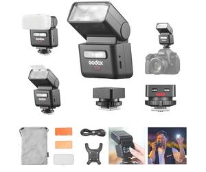 Godox IT32 TTL Flash+X5C for Canon Cameras, Tochscreen Speedlight, 2.4G Wireless, HSS, GN18, Recycle Time 1.5s, Magnetic Interface, LED Modeling Lamp, on/Off Camera Flash for Wedding, Portrait