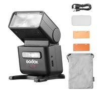 Godox iT32 Zoom TTL Camera Flash with Magnetic X5 Transmitter, 2.4G Wireless HSS Flash for Canon Nikon Sony, 180° Rotatable Head, LED Modeling Light, Full Color Touchscreen