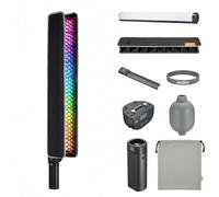 Godox LC500R Air Whit LC5AG Grid, RGB Inflatable LED Light Wand withGrid, Portable Photography Light Stick Kit, 2800K-10000K Full Color, App Control, Soft Directional Lighting for Video, Photography