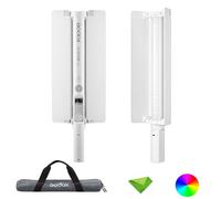 Godox LC500R Mini 20W RGB Handheld LED Light Wand CCT 2500K-8500K 15 FX Effects, CRI≥95 TLCI≥96, 0-100% Dimmable Light Stick for Filming, Interview w/Barndoor, Grip Handle Support APP Control (White)
