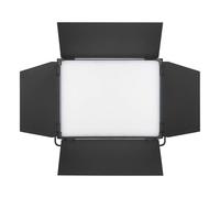 Godox LDX100Bi 120W Bi-Colour LED Panel Light with BD-100 Barndoor, 2800-6500K, CRI & TLCI 96+, Multiple Lighting Modes, for Broadcast, Studio & Location Film & Photography
