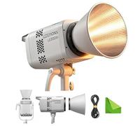 Godox LE200Bi 220W Bi-Color LED Video Light, 57700Lux@1M Brightness with 0-100% Dimming, 2800K-6500K CCT, CRI/TLCI≥98+, 11 FX Effects, APP/Bluetooth/DMX/NFC Control, Whisper-Quiet Fan & Bowens (White)