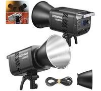 Godox LE300Bi 315W COB LED Video Light with Bowens Mount, Bi-Color 2800K-6500K, CRI/TLCI≥98, Dimmable, Bluetooth/DMX Control, for Studio, Streaming, YouTube, Photography (Black)