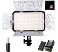 GODOX LED308C II Video Light Changeable Version with Charger fit for Almost any Cameras and Camcorders, 433MHZ Grouping System(6 Group & 16 Channels),3300K~5600K±300K