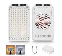 Godox LITEMONS C30Bi Bi-Color LED Video Light, CRI 94+ TLCI 96+ 2800K-6500K Adjustable, 30W Portable Camera Light, 3350mAh Rechargeable LED Photography Lighting for Vlog, Youtube, TikTok Livestream