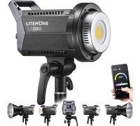 Godox Litemons LA150D 190W Daylight LED Video Light, 5600K CRI 96+ TLCI 97+,101000lux@1m, 8 FX Light Effects, APP Control, Bowens Mount Continuous Lighting for Studio Shooting, Portrait