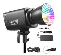 Godox Litemons LA300R RGB LED Video Light CCT 1800K-10000K Bowens Mount with NFC Support App Control CRI 95+ TLCI 94+ (Black)
