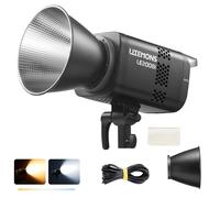 Godox LITEMONS LE200Bi 220W Bi-color LED Video Light, 2800K-6500K Dimmable Studio Light with 11 FX Lighting Effects, LED Photography Light with Reflector, Support Wired DMX/RDM/APP Control