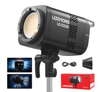 Godox Litemons LE200Bi 220W COB LED Video Light, Professional Bowens Mount Continuous Lighting CRI/TLCI 98+ 57700 Lux@1m APP DMX Control Ultra Quiet Godox Luz Continua (LE200Bi black)