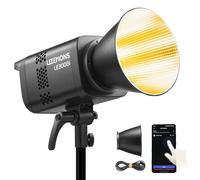 GODOX LITEMONS LE300Bi LED Video Light 320W Bi-color 2800K-6500K Bowens Mount 58900lux @5600K,1M Supports APP Control,NFC,DMX,CRMX (Black)