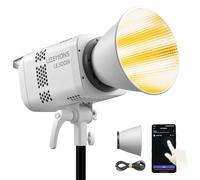 GODOX LITEMONS LE300Bi LED Video Light 320W Bi-color 2800K-6500K Bowens Mount 58900lux @5600K,1M Supports APP Control,NFC,DMX,CRMX (White)