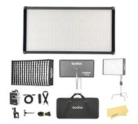 GODOX LiteWafer UP150R Kit1 RGB LED Light Panel Full Color Continuous Light,20400 lux @1m,1800K-10000K CCT,CRI 97 TLCI 98,with 14 FX Effects,Supports Wired DMX/RDM Bluetooth App,Ultra-Thin&Flexible