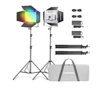 Godox LP400R RGB LED Panel with App Control, 36W Photography LED Video Light/360° RGB/1800K-10000K/CRI 96+/TLCI 96+/ 14 FX Modes for Game Streaming YouTube Photography (2PCS)