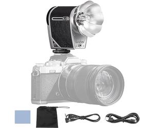 GODOX Lux Cadet Retro Camera Flash 6200K±300K GN10 Auto/Manual Modes 1/1-1/64 Flash Power 28mm Focal Length Compatible with Canon Nikon Sony Fujifilm Cameras