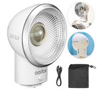 Godox Lux Elf Retro Mini Camera Flash Compatible with Canon Nikon Sony | Portable On-Camera Flash,GN6 6000K±200K Built-in Battery with Type-C Charging Cable