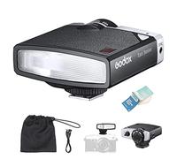 Godox Lux Junior Retro Mini Camera Flash Compatible with Canon Nikon Sony | GN12 6000K±200K 7 Levels Power, S1/S2 Optical Slave Mini Portable On-Camera Speedlite,Support Auto & Manual Modes
