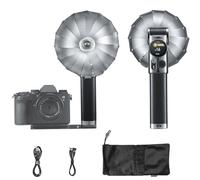 Godox Lux Master Retro TTL Touchscreen Camera Flash, GN25 460 Full Power Flashes, 6000K?300K CCT, S1/S2 Optical Control 2.4G Wireless Speedlight for Sony, Canon, Nikon, Fuji, Olympus Cameras