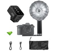 Godox Lux Master Retro Ttl Touchscreen Camera Flash+Godox X3-N Trigger For Nikon, Gn25 460 Full Power Flashes, 6000K±300K Cct, S1/S2 Optical Control 2.4G Wireless Speedlight For Nikon Cameras