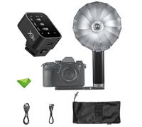 Godox Lux Master Retro Ttl Touchscreen Flash+Godox X3-O Trigger For Olympus, Gn25 460 Full Power Flashes, 6000K?300K Cct, S1/S2 Optical Control 2.4G Wireless Speedlight For Olympus Panasonic Cameras