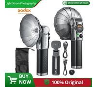Godox Lux Master Touch Screen Wireless Retro Camera Flash TTL 0-90° Tiltable Flash Head Adjustable for Canon Sony Nikon Fuji Lux Master Kit2