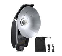 Godox Lux Senior Retro Camera Flash 6000K GN14 Color Temperature Auto & Manual Flash Modes 1/1-1/64 Flash Power 28mm Focal Length Replacement for Canon Nikon Sony Fujifilm Olympus