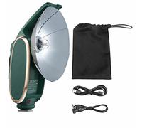 Godox Lux Senior Retro Camera Flash GN14 Color Temperature 6000K Auto & Manual Flash Modes 28mm Focal Length Replacement for Canon Nikon Sony Fujifilm Olympus Hot-shoe Cameras Green