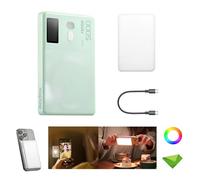 Godox MA5R Phone Light, Full Color Selfie Light, 14 FX Light Effects, CCT 1800K-10000K, Double Selfie Lights, Magnetic Selfie Light for iPhone for TikTok, Vlog, Zoom Calls (Built-in Battery, Green)