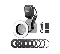 Godox MF-R76 Macro Ring Flash Light GN14 10 Levels Adjustable Brightness