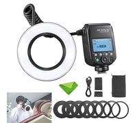 Godox MF-R76S+ TTL Dental Ring Flash, 76Ws GN14 CCT 5900K±200K 550 Full-Power Flashes, 0.1-1s Recycle Time Speedlight Macro Flash for Sony A7M4, A7R5, A6400, ZV-E10