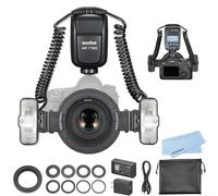 Godox MF-T76 N(for Nikon) Macro Twin Lite Flash, TTL HSS 2.4G Wireless 1/8000s High-Speed Sync with Modeling Lights, 1.2s Recycle Time, 550 Full Power Flashes for Macro Photography