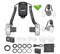 Godox MF-T76 N MF-T76N TTL Macro Twin Flash for Nikon, with MF-DD Diffusers | 76Ws Macro Speedlight, HSS, 1.2s Recycle Time, 550 Full Power Flash, GN22.4, 2.4G Wireless, Flash for Macro Photography