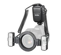 Godox MF-T76 Twin-Head Macro Flash, Hotshoe-Mountable, TTL/Manual, 76Ws, 550 Flashes per Charge, 1.2s Recycle Time, High-Speed Sync, 2.4GHz Wireless, MF-T76 CANON