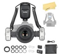 Godox MF-T76S MF-T76 S Macro Twin Flash for Sony Camera Flash Speedlight,76Ws 2.4G TTL 1/8000 HSS Wireless,LCD Display Adapter Rings,1.2s Recycle Time,550 Full Power Flash