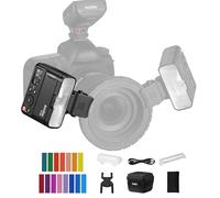 GODOX MF12 Macro Flash 2.4G Wireless Transmission Control Guide Number 16 Modes TTL M with Colorful Filter Cold Shoe for Plant Portraits Insects Food Jewelry Photography Macro