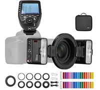 Godox MF12 MF12-K2 Macro Flash w/Xpro-C Trigger Off-Camera TTL Flash Speedlite 12W, 2.4G Wireless Control, TTL/M Mode, Built-in 3.7V/6.29W Lithium Battery, Compatible with Canon