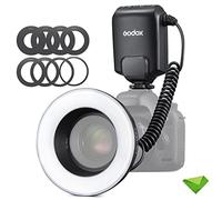Godox ML-150II ML150II Macro LED Ring Flash, GN12 0.1-2s Recycle Time 5800K±200K for Sony Canon Nikon Fuji Olympus Panasonic DSLR Cameras for Video Production, Animal and Plant Photography (NO TTL)
