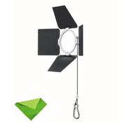Godox ML-B4 Magnetic Barndoor for Godox Mount LED Lights | Magnetic Barn Door Design, Light Control Modifier for Photography Lighting, Compatible with Godox ML30 ML80Bi ML100Bi ML15Bi