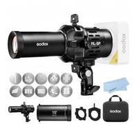 Godox ML-SP-19 LED Projection Attachment, 19° Optical Snoot with 10 Lighting Gobos, Godox Mount Spotlight Projector Compatible with ML100Bi/R ML40Bi/R ML150Bi/R ML80Bi ML60Bi ML30 ML30Bi