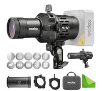 Godox ML-SP-19 LED Projection Attachment, Godox-Mount Optical Snoot, Flash Projector with 10PCS Lighting Gobos, Compatible with ML40Bi ML40R ML100R ML100Bi LED Lights for Portrait Product Studio