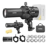 Godox ML-SP-19 ML-SP LED Projection Attachment,with 19° Snoot&10 Lighting Gobos,360°Rotatable,Interchangeable Lenses,Godox-Mount Projector for ML40Bi/ML40R/ML100Bi/ML100R/ML150R/ML150Bi/ML80Bi/ML60Bi