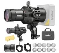 Godox ML-SP-50 ML-SP LED Projection Attachment,with 50° Snoot&10 Lighting Gobos,360°Rotatable,Interchangeable Lenses,Godox-Mount Projector for ML40Bi/ML40R/ML100Bi/ML100R/ML150R/ML150Bi/ML80Bi/ML60Bi