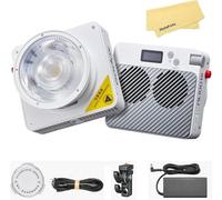 Godox ML100BI 100W Bi-Color LED Video Light,Light Body Control or APP,2800-6500K 34300LUX@1m,11 FX Effects,Godox Mount Continuous Output Lighting CRI 97+/TLCI 98+ for Video Recording Photography
