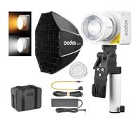 Godox ML100Bi 120W LED Video Light Kit | 2800K-6500K Bi-Color, CRI 97+/TLCI 98+, 34300 Lux, APP Control, USB-C Charging, for Filmmaking/Live/Outdoor Photography