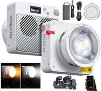 Godox ML100Bi Bi-Color 120W LED Video Light, 2800K-6500K, 34300 Lux@1M CRI 97+/TLCI 98+, APP Control, LED COB Light, 11 FX Effects, for Filming/Live Streaming/Outdoor Photography