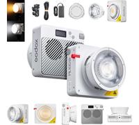 Godox ML100R 110W RGB Portable LED Video Light, 1800K-10000K, Full HSI & CCT 1800K-10,000K, CRI 95+, 14 FX, App/Onboard Control, Compact Pocket Light for Filmmaking, Live Streaming, Video Photography